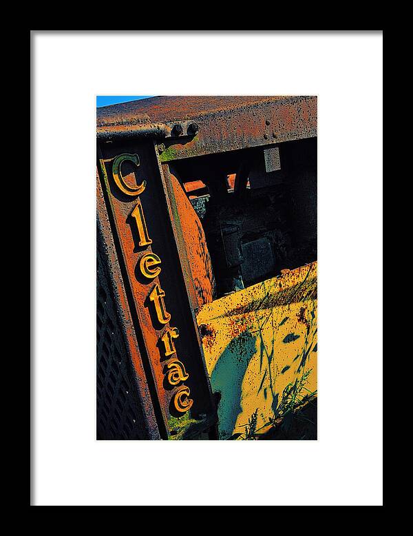 Cletrac Framed Print featuring the photograph Cletrac Crawler Tractor by Michelle Calkins