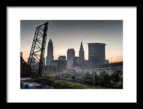 2x3 Framed Print featuring the photograph Cleveland Awakens by At Lands End Photography