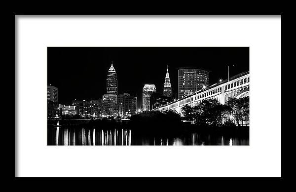 Cleveland Framed Print featuring the photograph Cleveland Skyline by Dale Kincaid