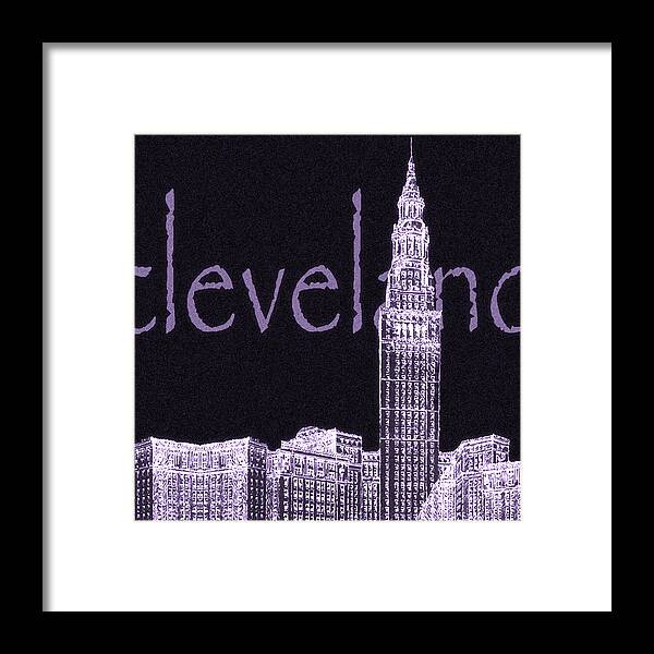 Cleveland Framed Print featuring the digital art Cleveland's Landmark II by Ken Krolikowski