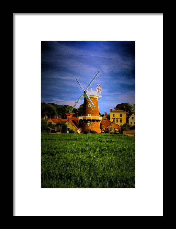Landscapes Framed Print featuring the photograph Cley Mill Norfolk by Mark Egerton