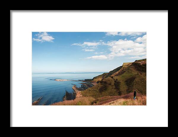 Landscape Framed Print featuring the photograph Cliff Side by Svetlana Sewell