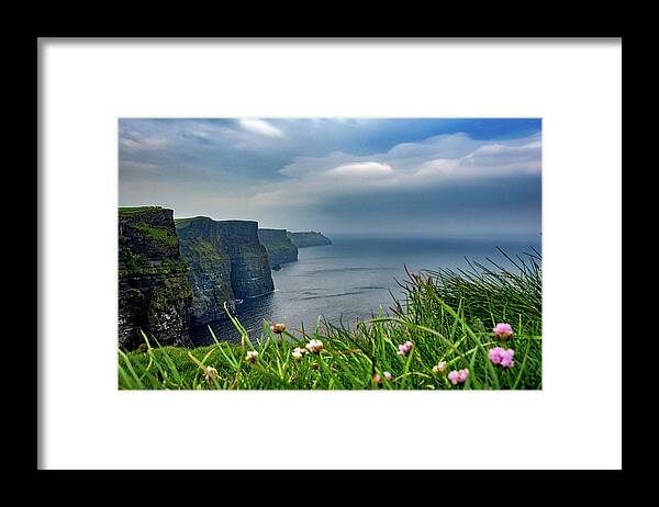 Cliffs Of Moher Framed Print featuring the photograph Cliffs of Moher by Mark Llewellyn