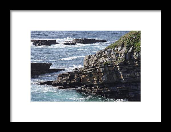 Cliffs Framed Print featuring the photograph Cliffs Overlooking Donegal Bay by Greg Graham