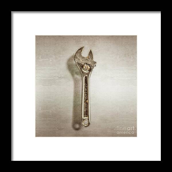Art Framed Print featuring the photograph Clik Stop Adjustable Wrench by YoPedro