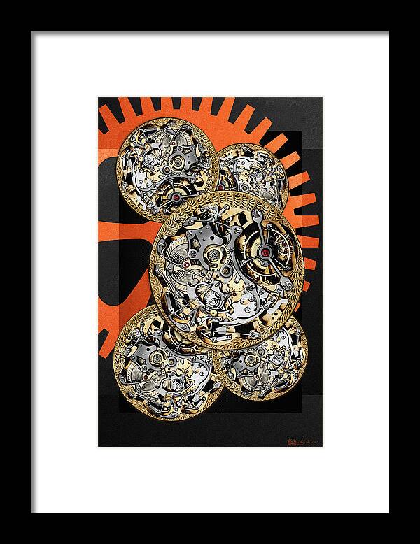 'visual Art Pop' Collection By Serge Averbukh Framed Print featuring the digital art Clockwork Orange - 4 of 4 by Serge Averbukh