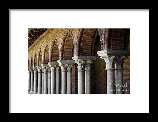 Cloister Framed Print featuring the photograph Cloister, Couvent des Jacobins by Elena Elisseeva
