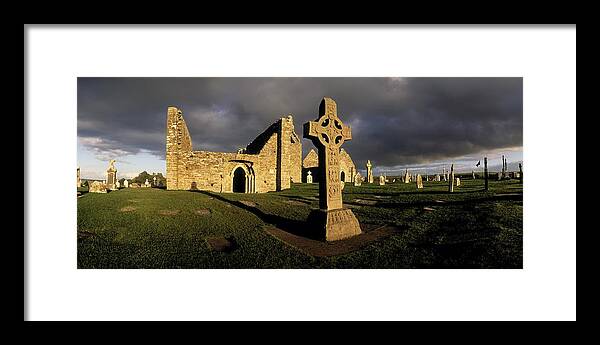 Abbey Framed Print featuring the photograph Clonmacnoise Monastery, Co Offaly by The Irish Image Collection 