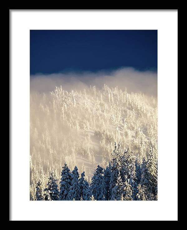 Snow Framed Print featuring the photograph Cloud Blanket by Martin Gollery