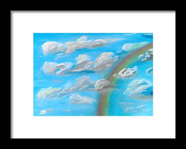 Clouds Framed Print featuring the painting Cloud Busting by David Bigelow