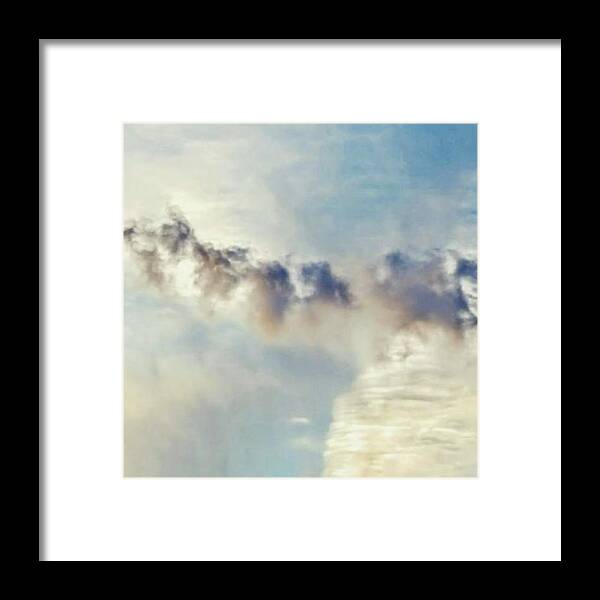 Beautiful Framed Print featuring the photograph Cloud In The Sky #clouds #cloudscape by Emmanuel Varnas