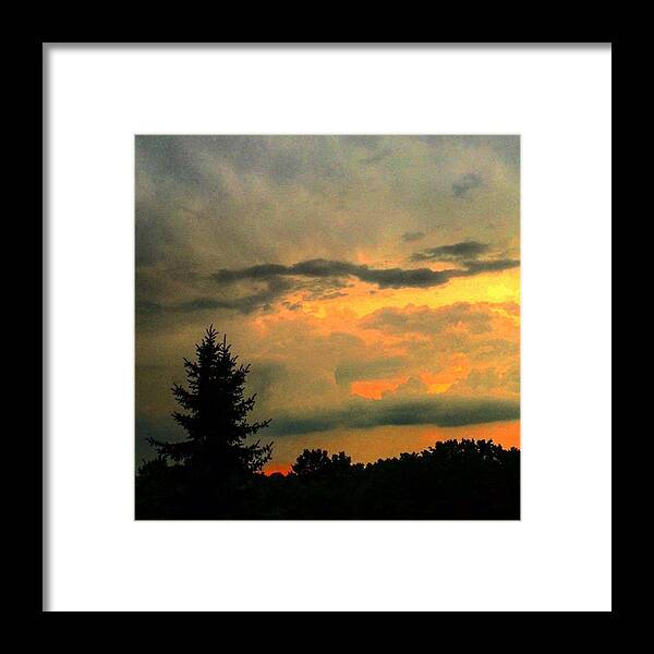 Summer Framed Print featuring the photograph Beautiful sunset by Flavien Gillet