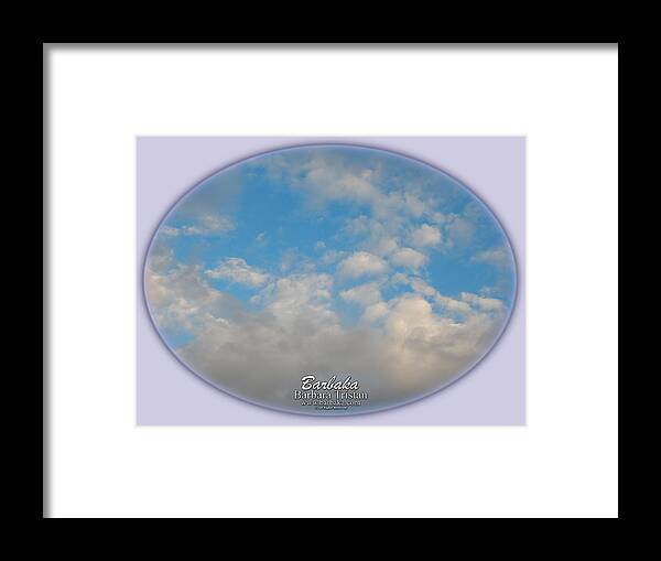 11/08/15 Sunday Framed Print featuring the photograph Clouds #4030 by Barbara Tristan