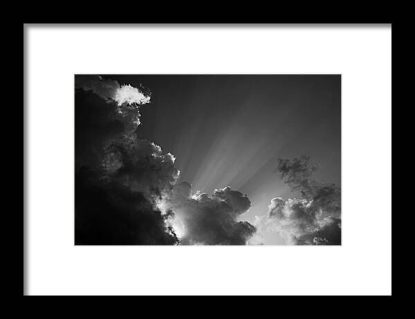 Cloud Framed Print featuring the photograph Clouds-6- St Lucia by Chester Williams