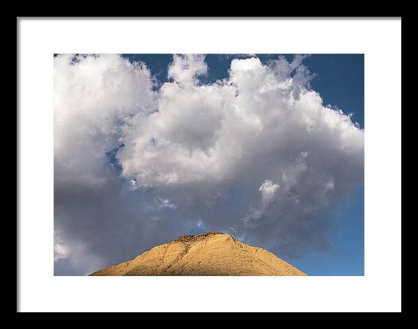 Clouds Framed Print featuring the photograph Clouds and Hilltop by Al White