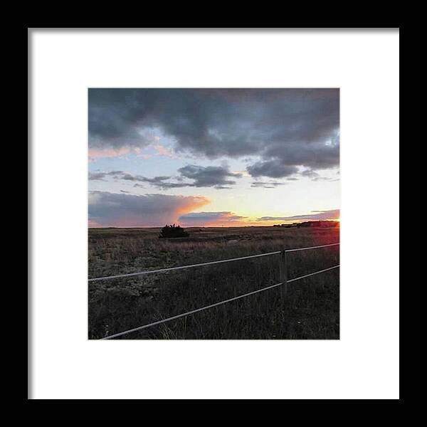 Beautifulsky Framed Print featuring the photograph Clouds And Sky Were Awesome Tonight by Amy Coomber Eberhardt