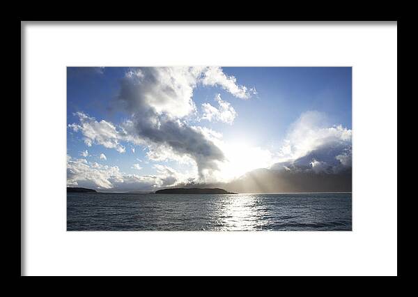 Alaska Framed Print featuring the photograph Clouds and Sun by Michele Cornelius