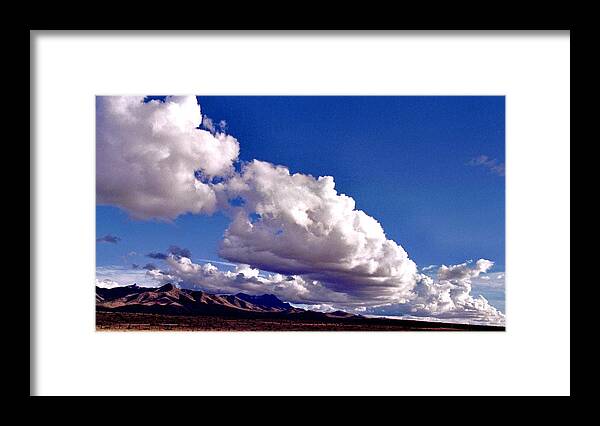 Landscape Framed Print featuring the photograph Clouds Marching by Randy Oberg