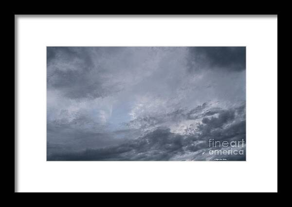 Blue Framed Print featuring the photograph Clouds by Megan Dirsa-DuBois