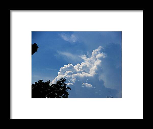 Patzer Framed Print featuring the photograph Clouds of Art by Greg Patzer