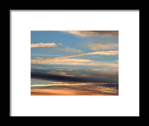 Sky Framed Print featuring the photograph Clouds Of Natural Art by Jan Gelders