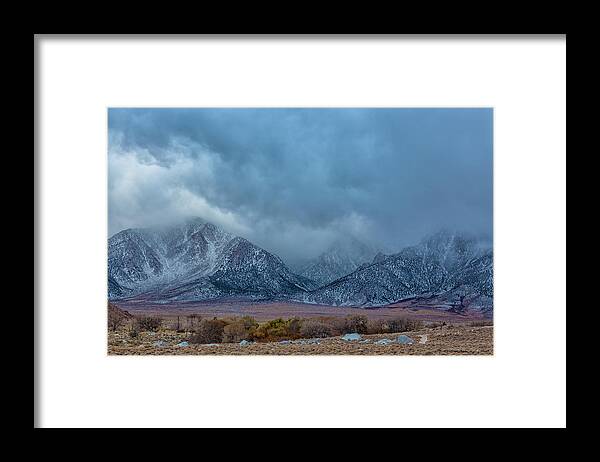 Landscape Framed Print featuring the photograph Clouds Over Sierra by Jonathan Nguyen