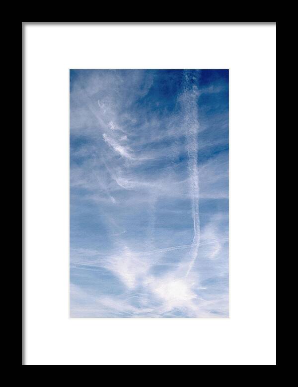 Clouds Framed Print featuring the photograph Cloudscape ...eight by Tom Druin