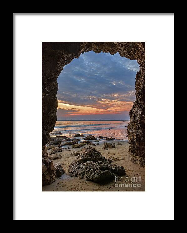 Cloudy Framed Print featuring the photograph Cloudy Sunset at Low Tide by Eddie Yerkish