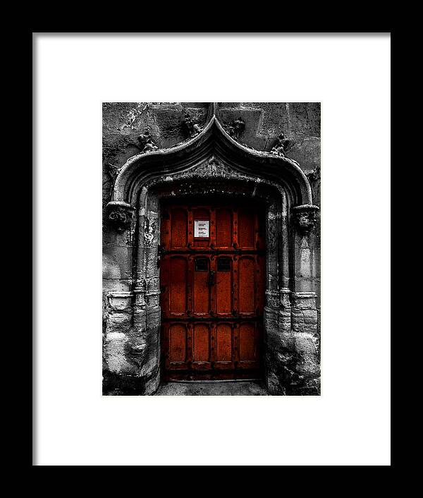 Paris Framed Print featuring the photograph Cluny Door by Pamela Newcomb