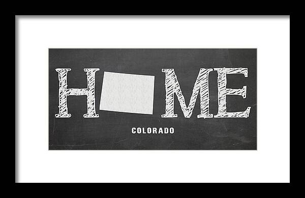Colorado Framed Print featuring the mixed media CO Home by Nancy Ingersoll