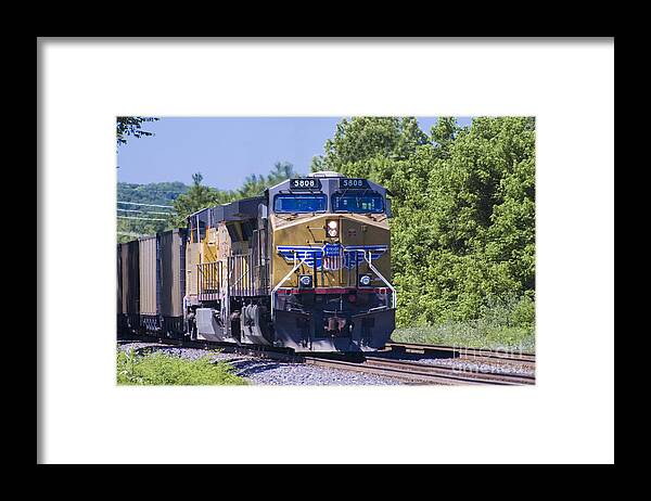 Up Framed Print featuring the photograph Coal Train by Tim Mulina
