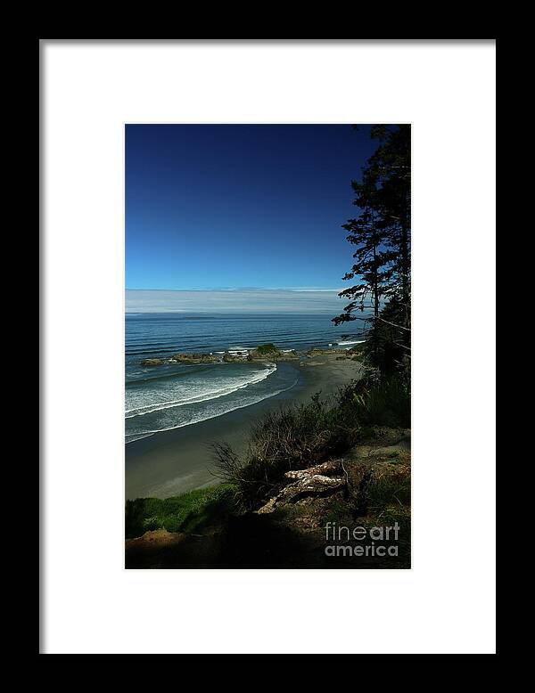  Beach Framed Print featuring the photograph Coastal Cliff by Christiane Schulze Art And Photography