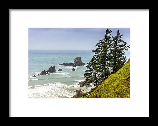 Coast Framed Print featuring the photograph Coastal Scene by Jerry Cahill