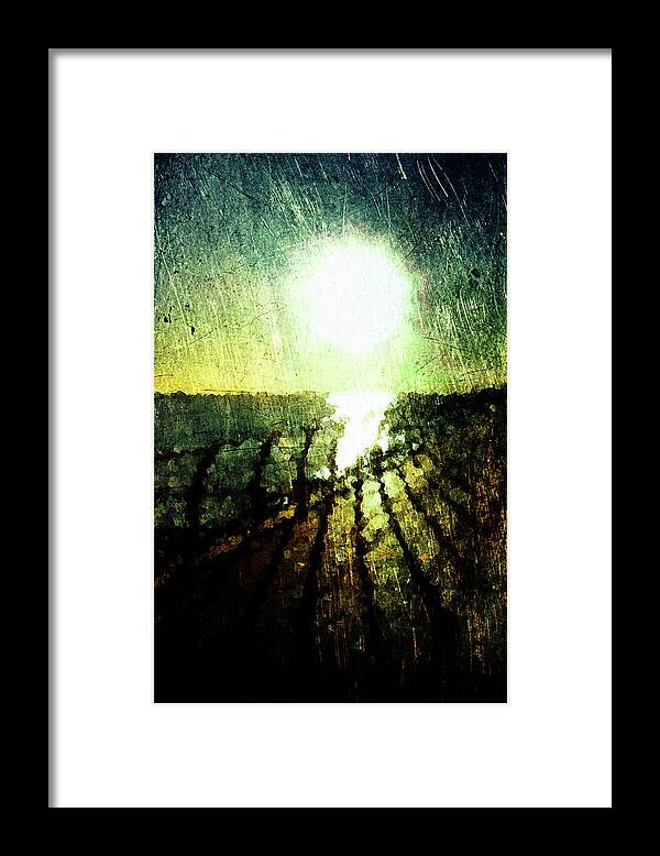 Coast Framed Print featuring the digital art Coastal Sunset by Andrea Barbieri