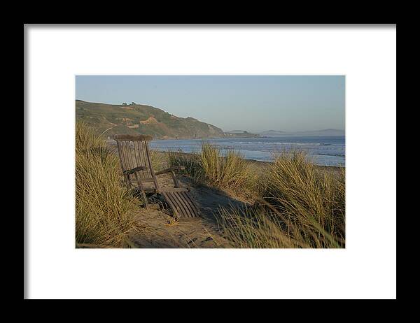 Adirondack Framed Print featuring the photograph Coastal Tranquility by Jeff Floyd CA