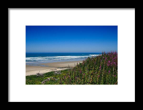Nature Framed Print featuring the photograph Coastal View - Oregon - Roads End State Recreational Area by Diane Mintle