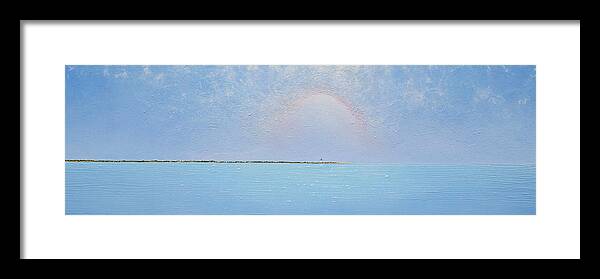 Seascape Painting Framed Print featuring the painting Coasting into Lavender by Jaison Cianelli