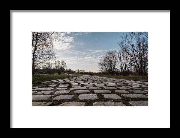Cobble-stones Framed Print featuring the photograph Cobble-stones by Sergey Simanovsky