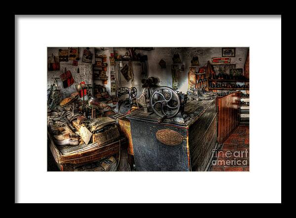 Art Framed Print featuring the photograph Cobbler's Shop by Yhun Suarez