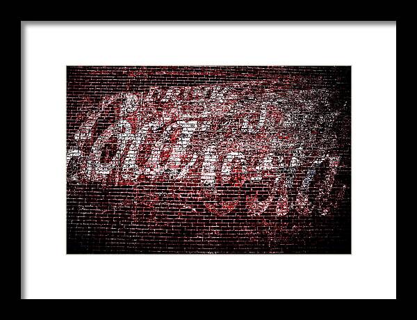 Coca Cola Framed Print featuring the photograph Coca Cola Art by Spencer McDonald