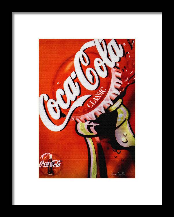 Coke Framed Print featuring the photograph Coca Cola Classic by Bob Orsillo