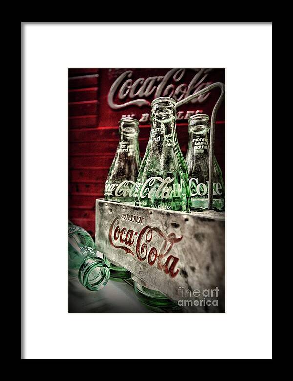 Paul Ward Framed Print featuring the photograph Coca Cola Vintage 1950s by Paul Ward