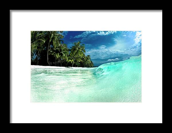  Ocean Framed Print featuring the photograph Coconut Water by Sean Davey