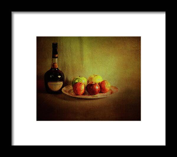 Courvoisier Framed Print featuring the photograph Cognac and Fruits by Reynaldo Williams