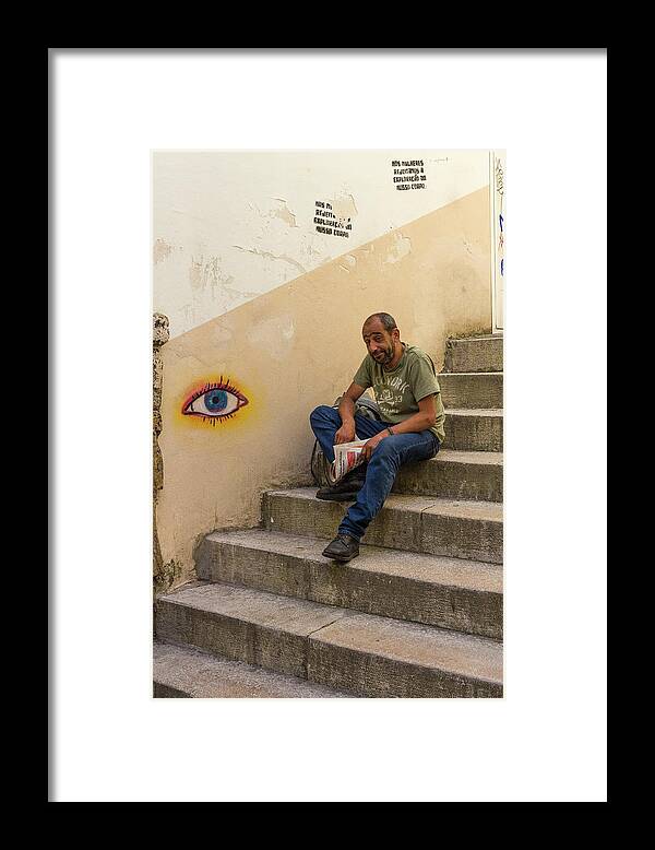 Coimbra Framed Print featuring the photograph Coimbra Local by Patricia Schaefer