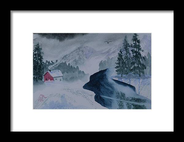 Cold Stream Framed Print featuring the painting Cold Stream by Warren Thompson