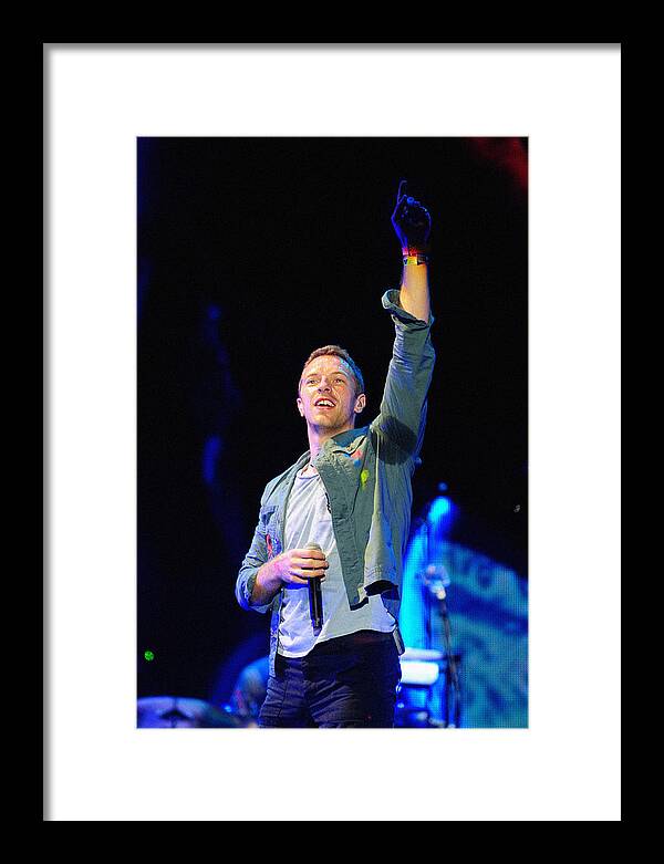 Rock And Roll Framed Print featuring the photograph Coldplay8 by Rafa Rivas