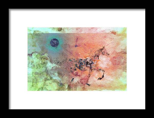 Green Framed Print featuring the mixed media Collage 7 by Priscilla Huber
