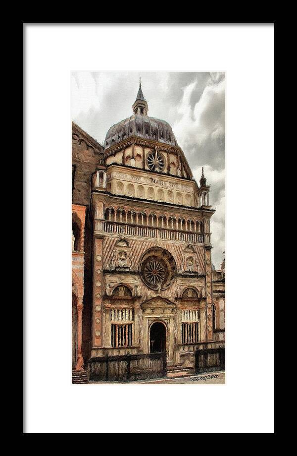Chapel Framed Print featuring the painting Colleoni Chapel by Jeffrey Kolker