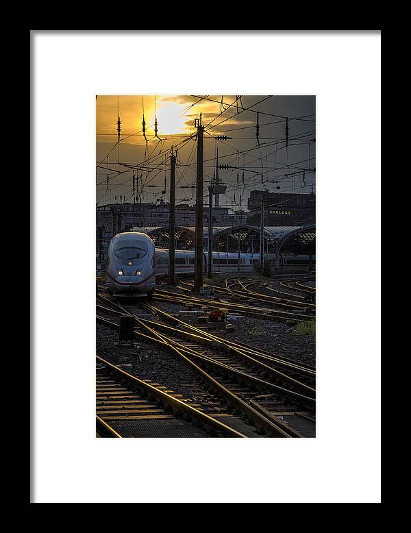 Deutsche Framed Print featuring the photograph Cologne Central Station by Pablo Lopez